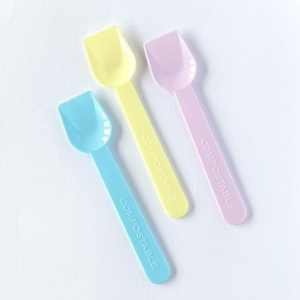 ECO Spoons assorted colours 10cm (1 KG) x 1